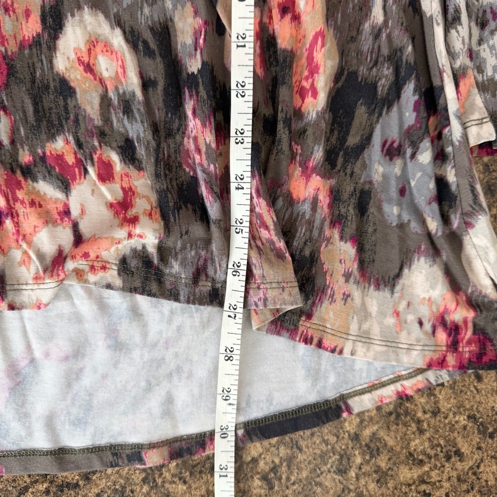 Intro. Multicolor Floral Long Sleeve Top Medium - Picture 6 of 6